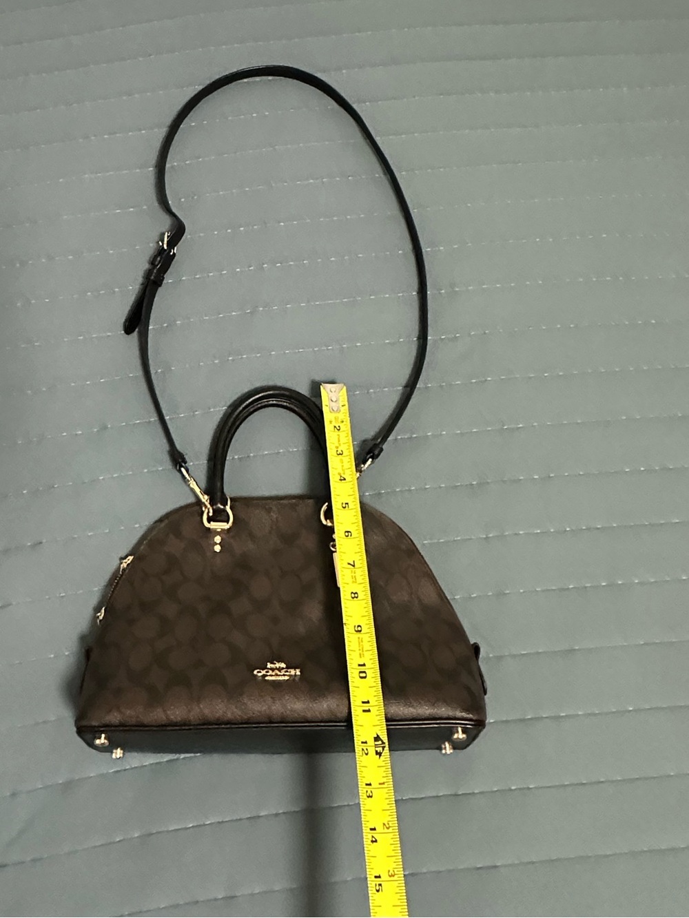 Coach Katy Dome Satchel Signature Canvas - Picture 4 of 15